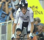 Andy Schleck w�hrend der 18. Etappe der Tour de France 2009